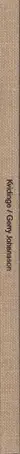 Book spine: Gerry Johansson - Kvidinge