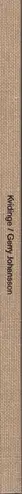 Book spine: Gerry Johansson - Kvidinge
