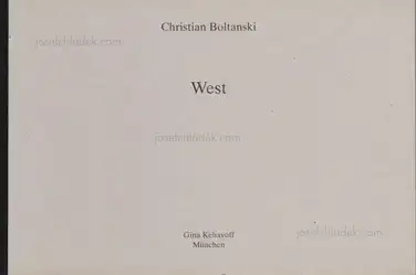 Cover of Christian Boltanski - Ost / West