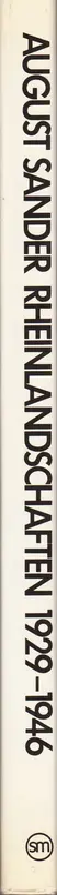 Book spine: August Sander - Rheinlandschaften