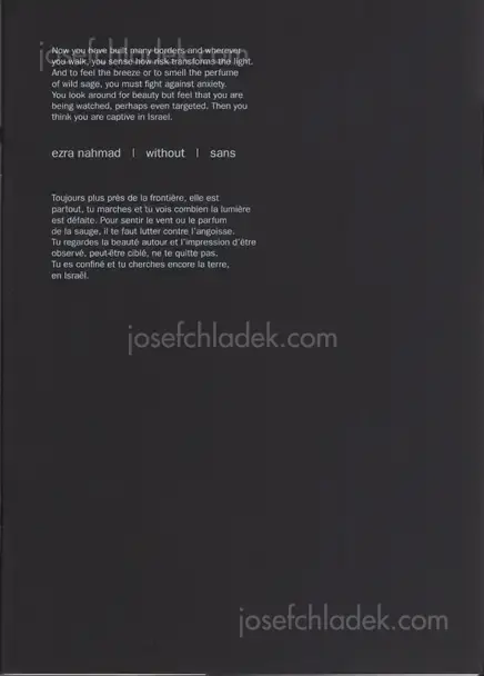 Cover of Ezra Nahmad  - without sans