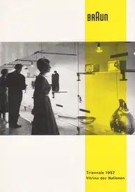 Braun - Triennale 1957 - Vitrine der Nationen - Werbeprospekt / advertising leaflet