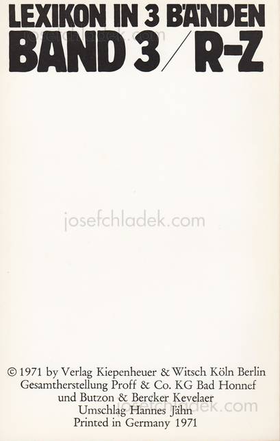  Ferdinand Kriwet - Stars - Lexikon in 3 Bänden (Book 3 b...