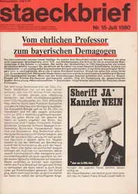 Klaus Staeck - Staeckbrief Nr. 15 Juli 1980
