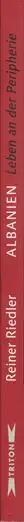 Book spine: Reiner Riedler - Albanien