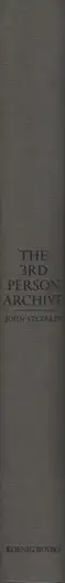 Book spine: John Stezaker - The 3rd Person Archive