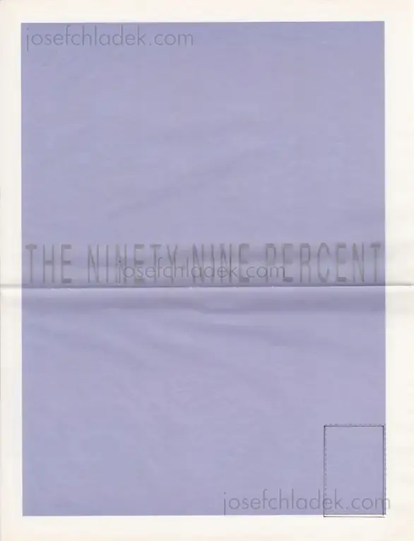 Cover of Mathieu Asselin - The Ninety-Nine Percent Newsprint