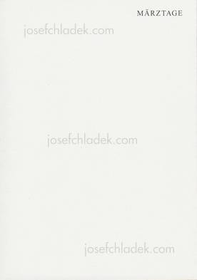  Thomas Neumann - Märztage ・﻿三月日記 (Front)