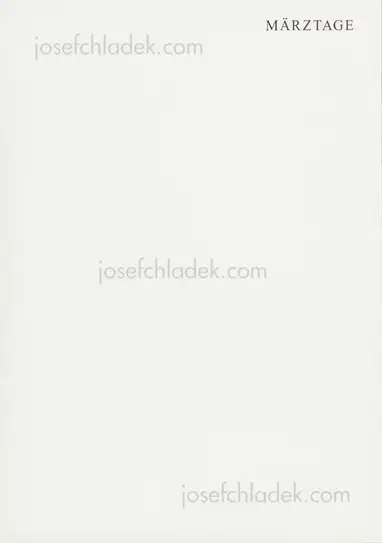 Cover of Thomas Neumann  - Märztage ・﻿三月日記