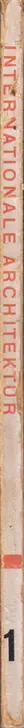 Book spine: Walter Gropius - Internationale Architektur