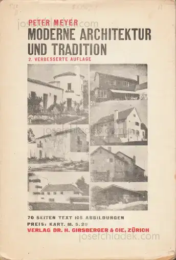 Cover of Peter Meyer - Moderne Architektur und Tradition.