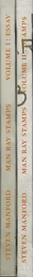 Book spine: Steven Manford - Behind the Photo: The Stamps of Man Ray I+II