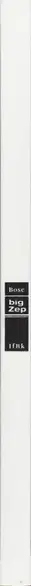 Book spine: Günter Karl Bose - Big Zep. 300 anonyme Fotos von Zeppelinen. 1924-1939