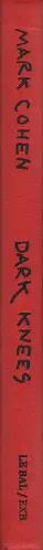 Book spine: Mark Cohen - Dark Knees