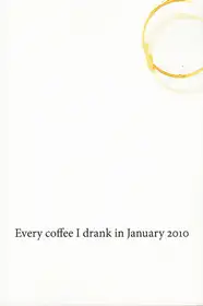 Hermann Zschiegner - Every coffee I drank in January 2010