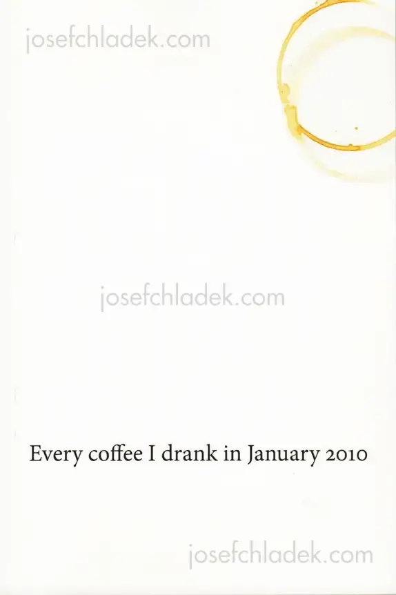 Cover of Hermann Zschiegner - Every coffee I drank in January 2010