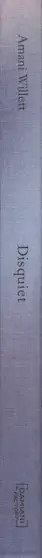 Book spine: Amani Willett - Disquiet