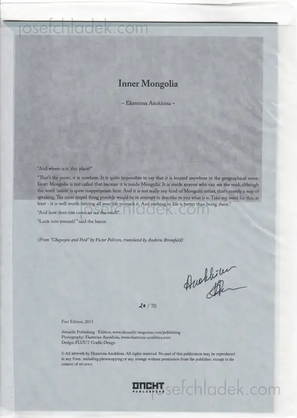 Cover of Ekaterina Anokhina - Inner Mongolia