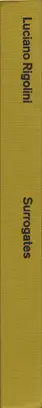 Book spine: Luciano Rigolini - Surrogates