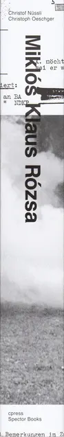 Book spine: Christof Nüssli & Christoph Oeschger - Miklós Klaus Rózsa