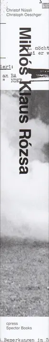 Book spine: Christof Nüssli & Christoph Oeschger - Miklós Klaus Rózsa