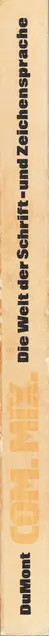 Book spine: Ferdinand Kriwet - com.mix. Die Welt der Schrift- und Zeichensprache