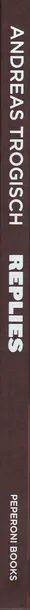 Book spine: Andreas Trogisch - Replies - thirteen small conversations