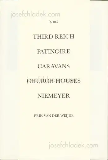 Cover of Erik van Der Weijde - fz. nr.2 (foto zine nr. 2)