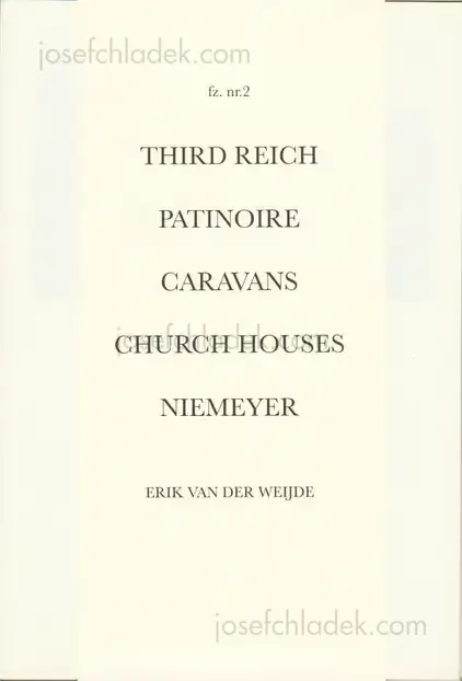 Cover of Erik van Der Weijde - fz. nr.2 (foto zine nr. 2)