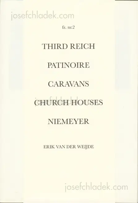 Cover of Erik van Der Weijde - fz. nr.2 (foto zine nr. 2)