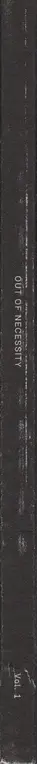 Book spine: Out of Necessity Vol. 1 - Stefan Wallin, Joakim Kocjancic, Rayen Rodriguez Alcador, Jonas Berggren, Rickard Falk, Andrea Campesi, Hans Malm, Ola Billmont & Pierre Vincensini