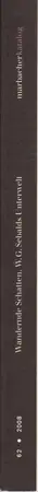 Book spine: W. G. Sebald - Wandernde Schatten - W. G. Sebalds Unterwelt
