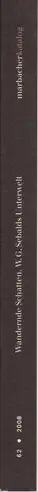 Book spine: W. G. Sebald - Wandernde Schatten - W. G. Sebalds Unterwelt