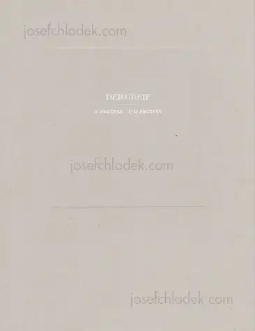 Cover of Der Greif - A Process
