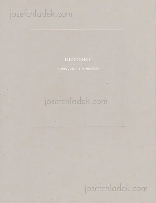 Cover of Der Greif - A Process