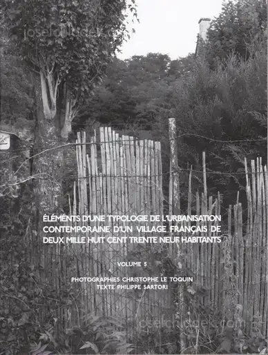 Cover of Christophe Le Toquin - Éléments d'une typologie de l'urbanisation contemporaine d'un village français de deux mille huit cent trente neuf habitants - Vol #5