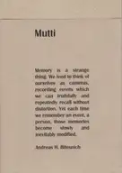 Andreas H. Bitesnich - Mutti 