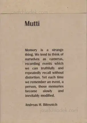 Cover of Andreas H. Bitesnich - Mutti 