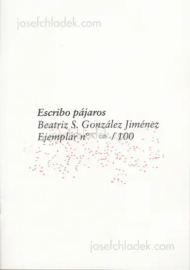 Beatriz S. González Jiménez - Escribo pájaros Beatriz S. González Jiménez - Escribo pájaros