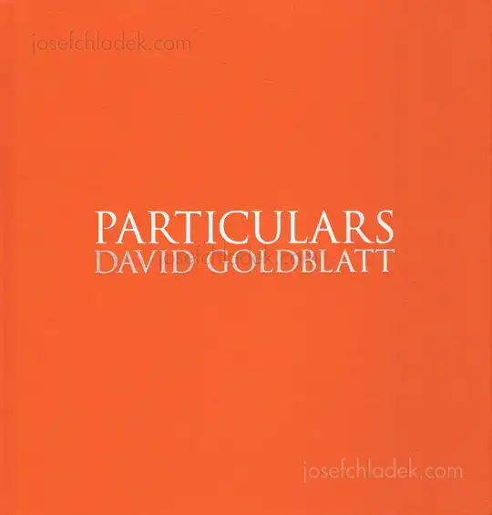 Cover of David Goldblatt - Particulars
