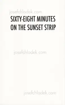 Cover of Pascal Anders - Sixty-Eight Minutes on the Sunset Strip