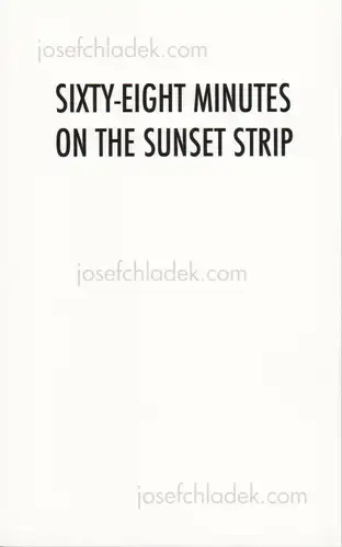 Cover of Pascal Anders - Sixty-Eight Minutes on the Sunset Strip