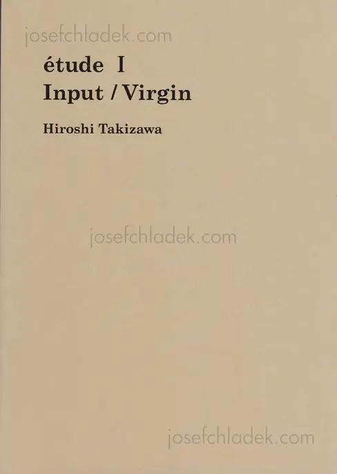 Cover of Hiroshi Takizawa - étude I Input / Virgin