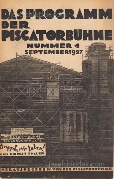 Blätter der Piscatorbühne - Das Programm der Piscatorbühne (Nummer 1 September 1927) Blätter der Piscatorbühne - Das Programm der Piscatorbühne (Nummer 1 September 1927)