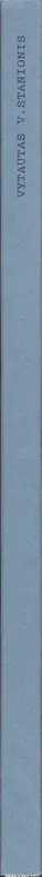 Book spine: Vytautas V. Stanionis - Nuotraukos dokumentams / Photographs for Documents