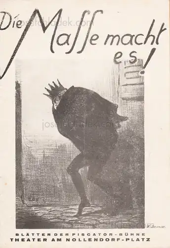 Cover of Blätter der Piscatorbühne - Die Masse macht es