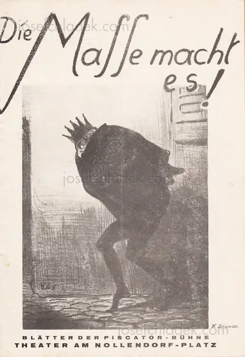 Cover of Blätter der Piscatorbühne - Die Masse macht es