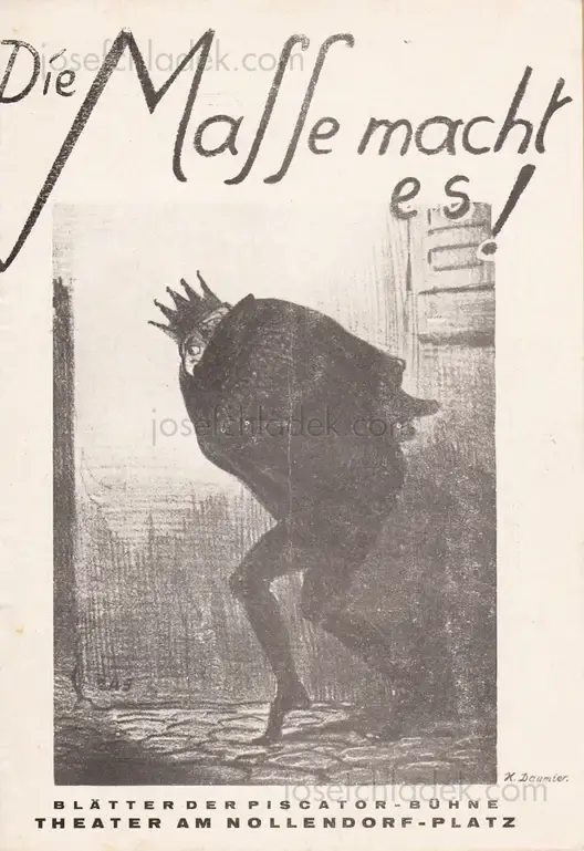 Cover of Blätter der Piscatorbühne - Die Masse macht es
