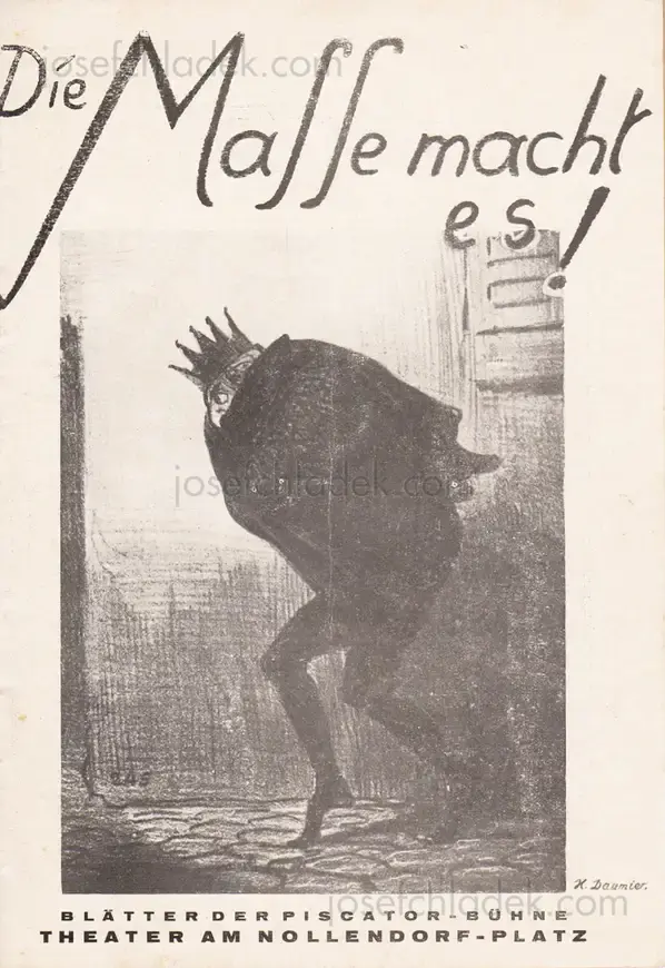 Cover of Blätter der Piscatorbühne - Die Masse macht es