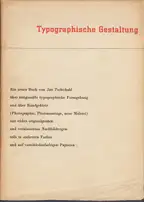 Jan Tschichold - Typographische Gestaltung